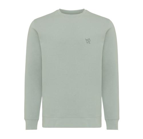 Branded Iqoniq Etosha lightweight recycled cotton crew neck iceberg green