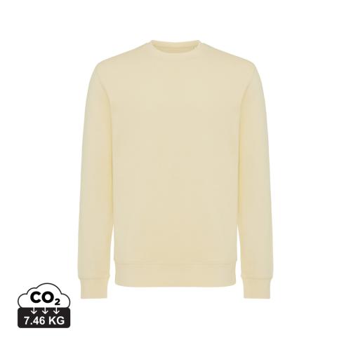 Iqoniq Etosha lightweight recycled cotton crew neck cream yellow