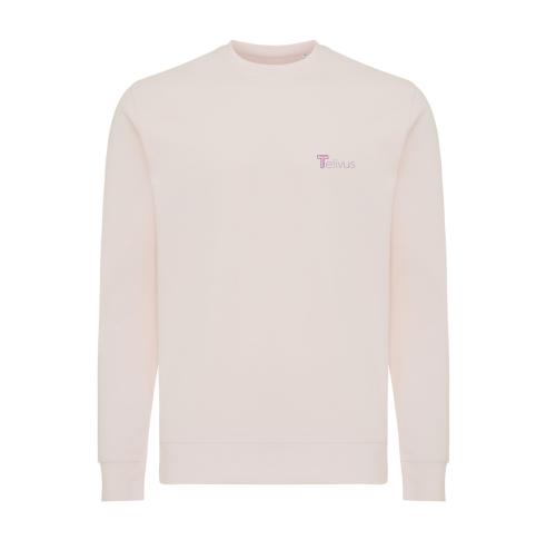 Iqoniq Etosha lightweight recycled cotton crew neck cloud pink