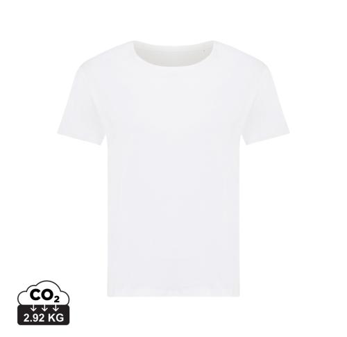 Iqoniq Yala women lightweight recycled cotton t-shirt recycled white