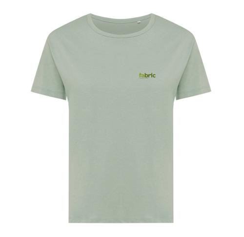 Branded Iqoniq Yala women lightweight recycled cotton t-shirt iceberg green
