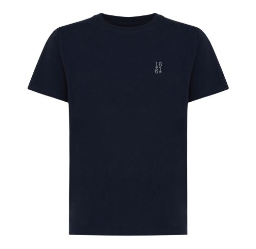 Iqoniq Koli kids lightweight recycled cotton t-shirt navy