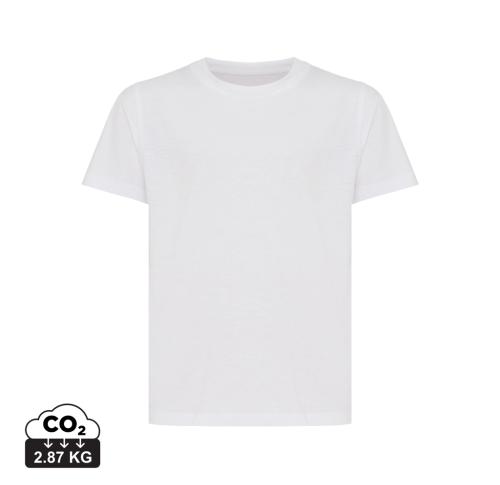 Iqoniq Koli kids lightweight recycled cotton t-shirt recycled white
