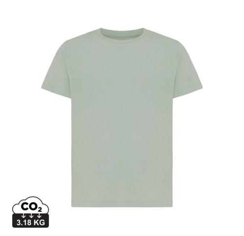 Iqoniq Koli kids lightweight recycled cotton t-shirt iceberg green