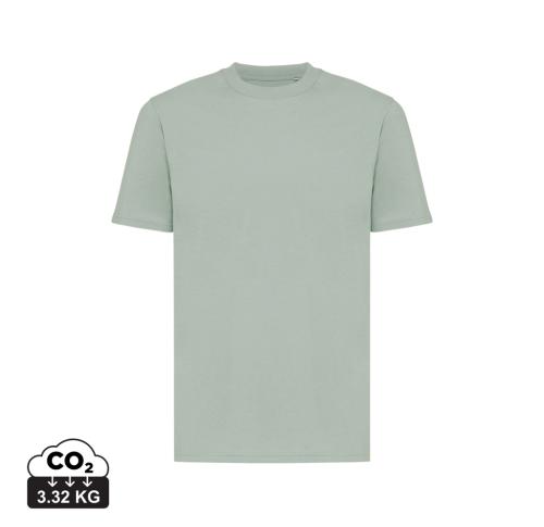 Branded Iqoniq Sierra lightweight recycled cotton t-shirt iceberg green
