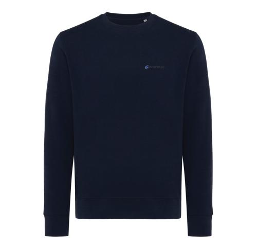 Iqoniq Etosha lightweight recycled cotton crew neck navy