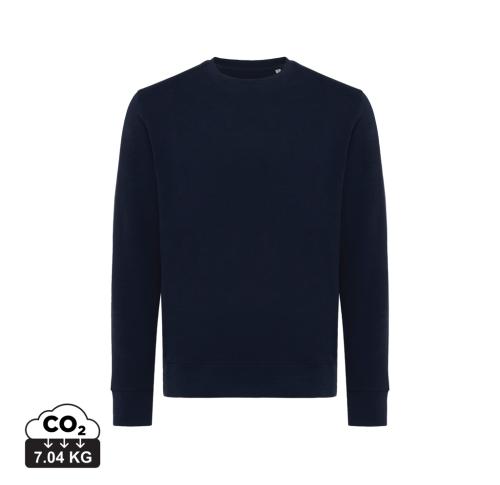 Iqoniq Etosha lightweight recycled cotton crew neck navy