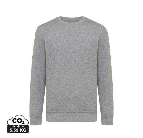 Iqoniq Etosha lightweight recycled cotton crew neck light heather anthracite