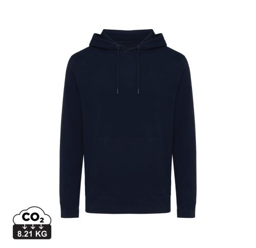 Iqoniq Rila lightweight recycled cotton hoodie navy