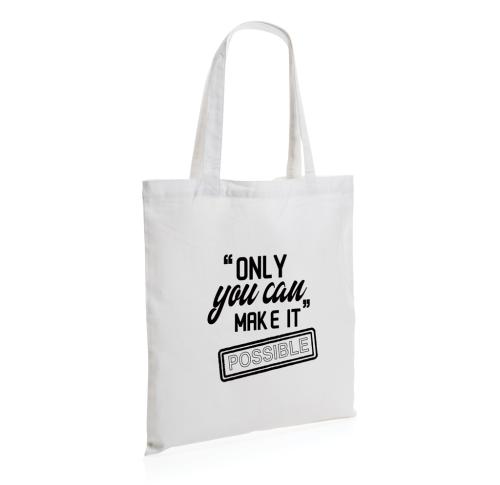 Impact AWARE™ Recycled cotton tote 145g white