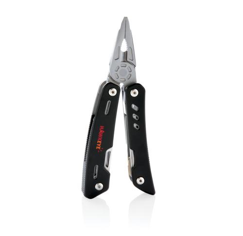 Custom Printed Solid Stainless Steel Multi tools Black 12 Functions 