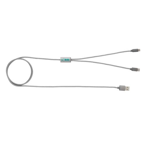3-in-1 braided cable