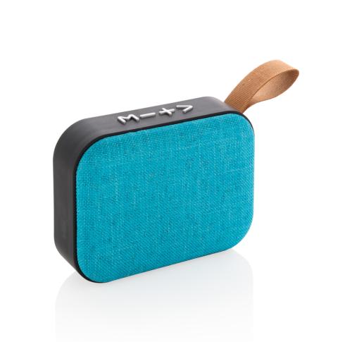 Custom Fabric Trend Small Portable Wireless Travel Speakers - Blue