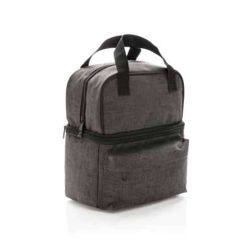 Cooler bag with 2 insulated compartments