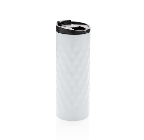 Branded Stainless Steel Insulated Geometric Tumblers White