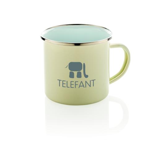 Vintage Enamel Camping Mugs 350ml Custom Logo