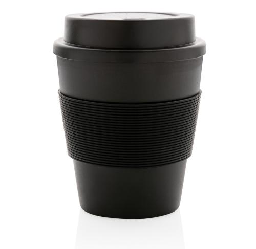 Printed Reusable Coffee Cups With Screw Lid 350ml