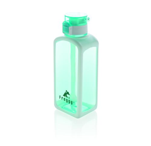 Squared lockable leak proof tritan water bottle