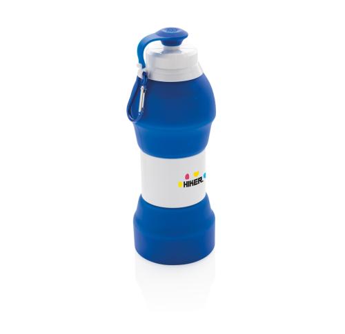 Foldable silicone sports bottle