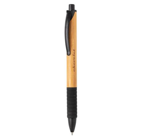 Printed Bamboo & Wheat Straw Pen Black