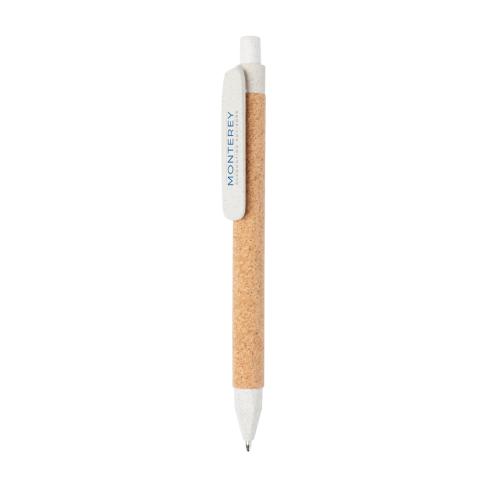 Recycled Branded  Pen Write Responsible White