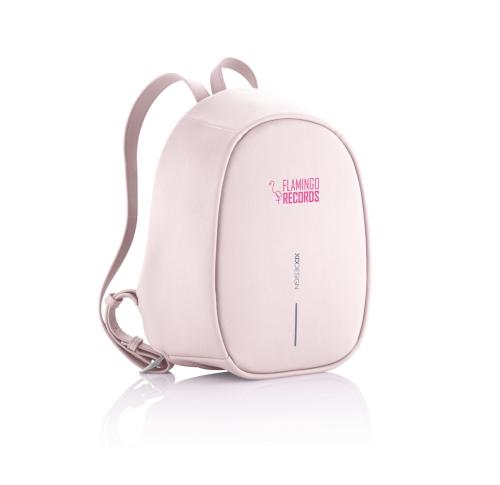 Printed Logo Anti Theft Backpacks Elle Fashion - Pink