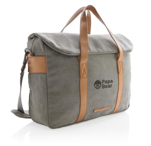 Canvas laptop bag PVC free