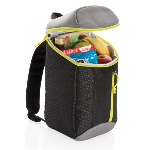 Large Custom Cooler Backpack 10L - Black / Grey Hiking