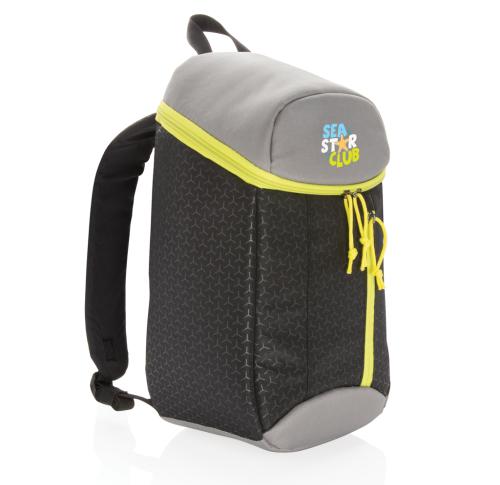 Large Custom Cooler Backpack 10L - Black / Grey Hiking