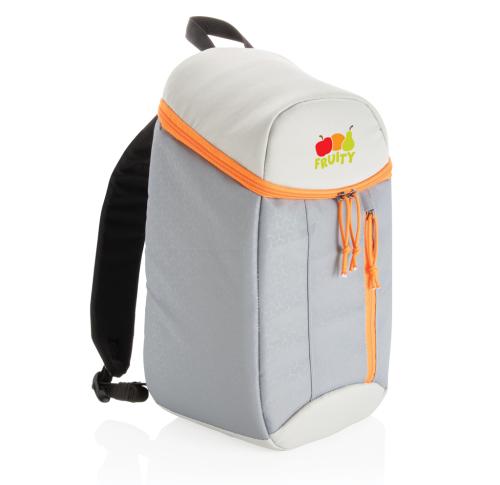 Branded Hiking Cooler Backpack 10L Grey