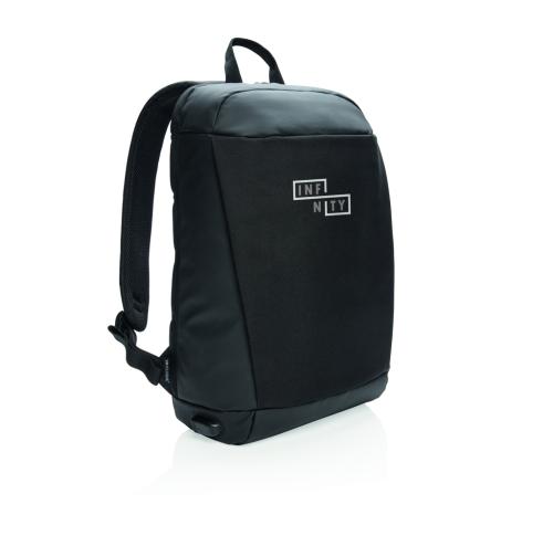 Madrid anti-theft RFID USB laptop backpack PVC free