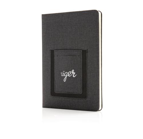 Deluxe A5 Notebook with phone pocket
