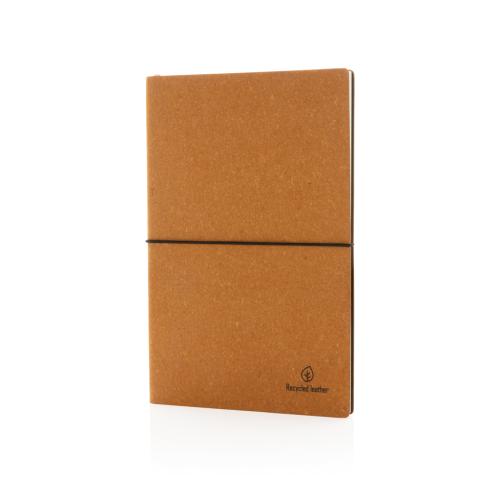 Eco Friendly A5 Recycled Leather Notebooks Branded Logo