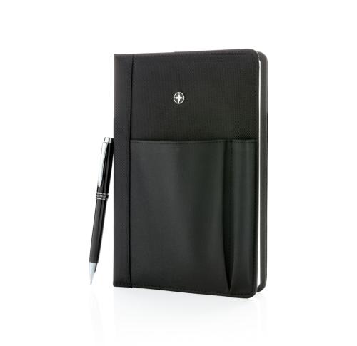 Refillable notebook and pen set
