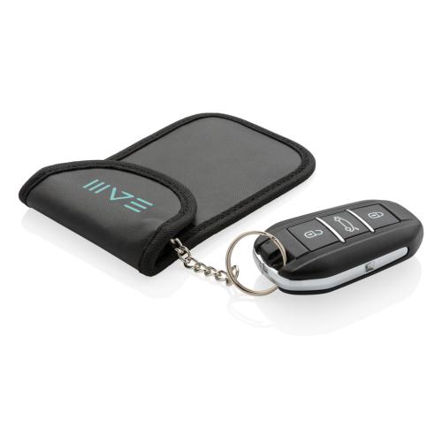 Printed Logo Anti Theft RFID Car Key Pouches