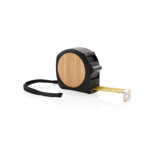 Promotional Logo Bamboo Measuring Tapes 5M/19mm