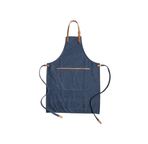 Custom Printed Deluxe Canvas Chef Aprons - Navy Blue