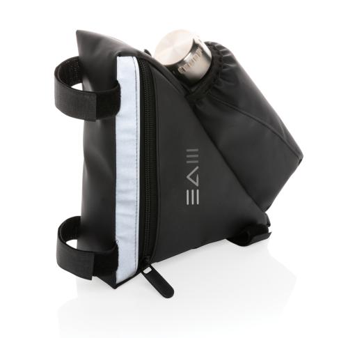 Printed PU High Visibility Bike Frame Bags With Bottle Holder