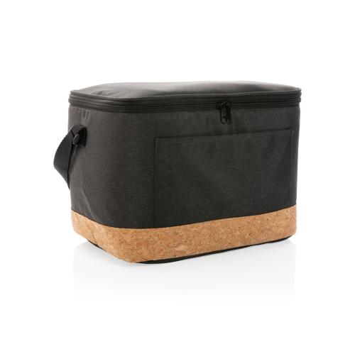 Custom Two Tone Cooler Bags With Cork Detail Impact AWARE™ XL RPET Black