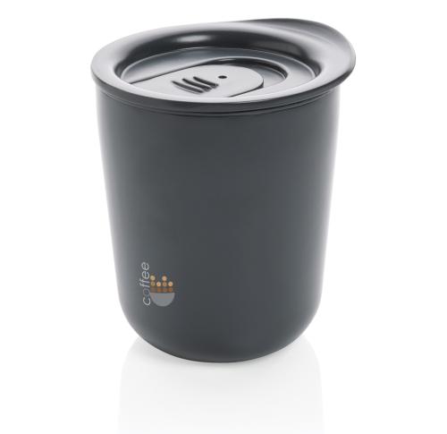 Simplistic Antimicrobial Coffee Tumbler - Grey