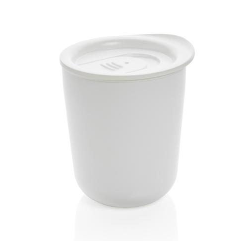Simplistic Antimicrobial Coffee Tumbler - White