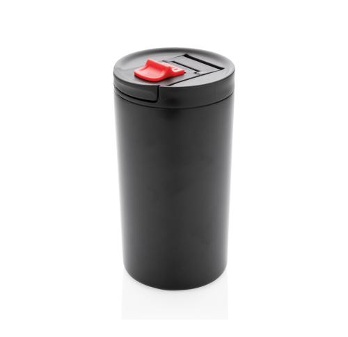 Promotional Double Wall Vacuum Leakproof Lock Travel Mugs 300ml - Black