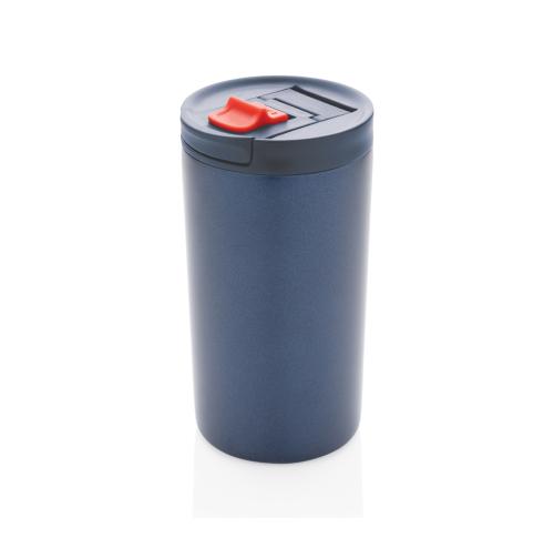 Promotional Double Wall Vacuum Leakproof Lock Travel Mugs 300ml Blue