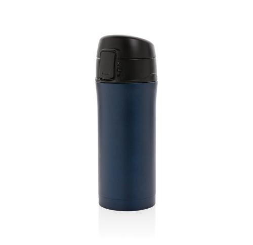 Printed Metallic Easy Lock Thermal Vacuum Mugs Blue