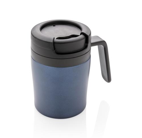 Custom Printed Coffee To Go Mugs With Handle 160ml - Blue