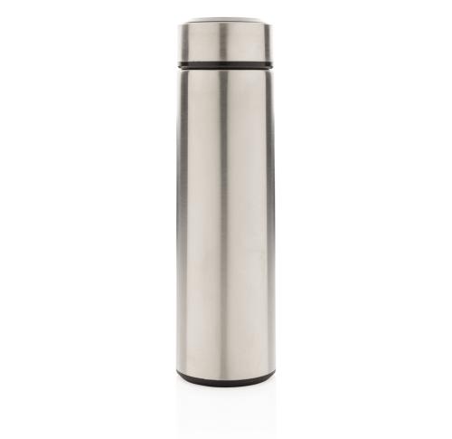 Branded Vacuum Stainless Steel Metal Bottle 450ml Silver