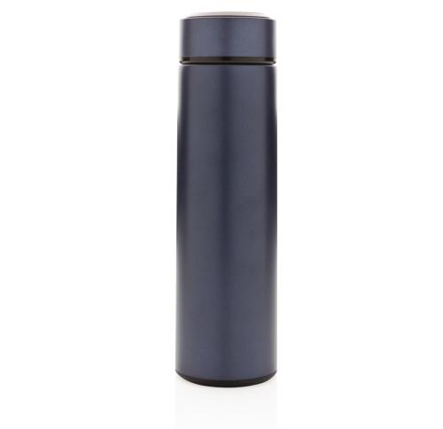 Printed Vacuum Stainless Steel Metal Bottle 450ml Blue