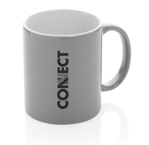 Branded Ceramic Classic Mugs 350ml - Grey