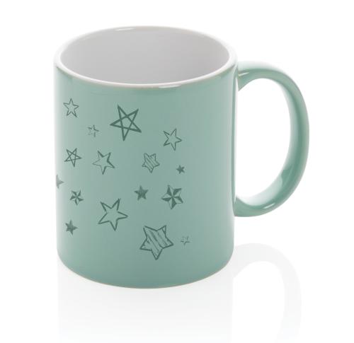 Custom Ceramic Classic Coffee Mugs 350ml - Green