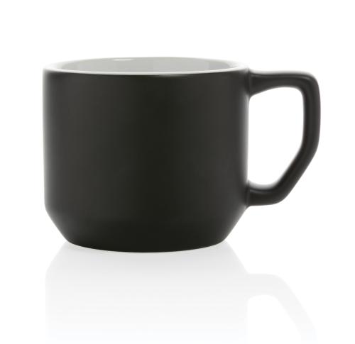 Promotional Ceramic Modern Mugs - Black 350ml